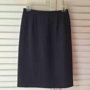 Vintage Harvé Benard Pinstripe Pencil Skirt